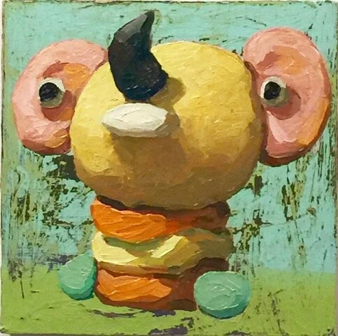  Peter Opheim   Untitled (on green)   2015  Oil on panel  Signed and dated by the artist,  verso   8 x 8 inches     
