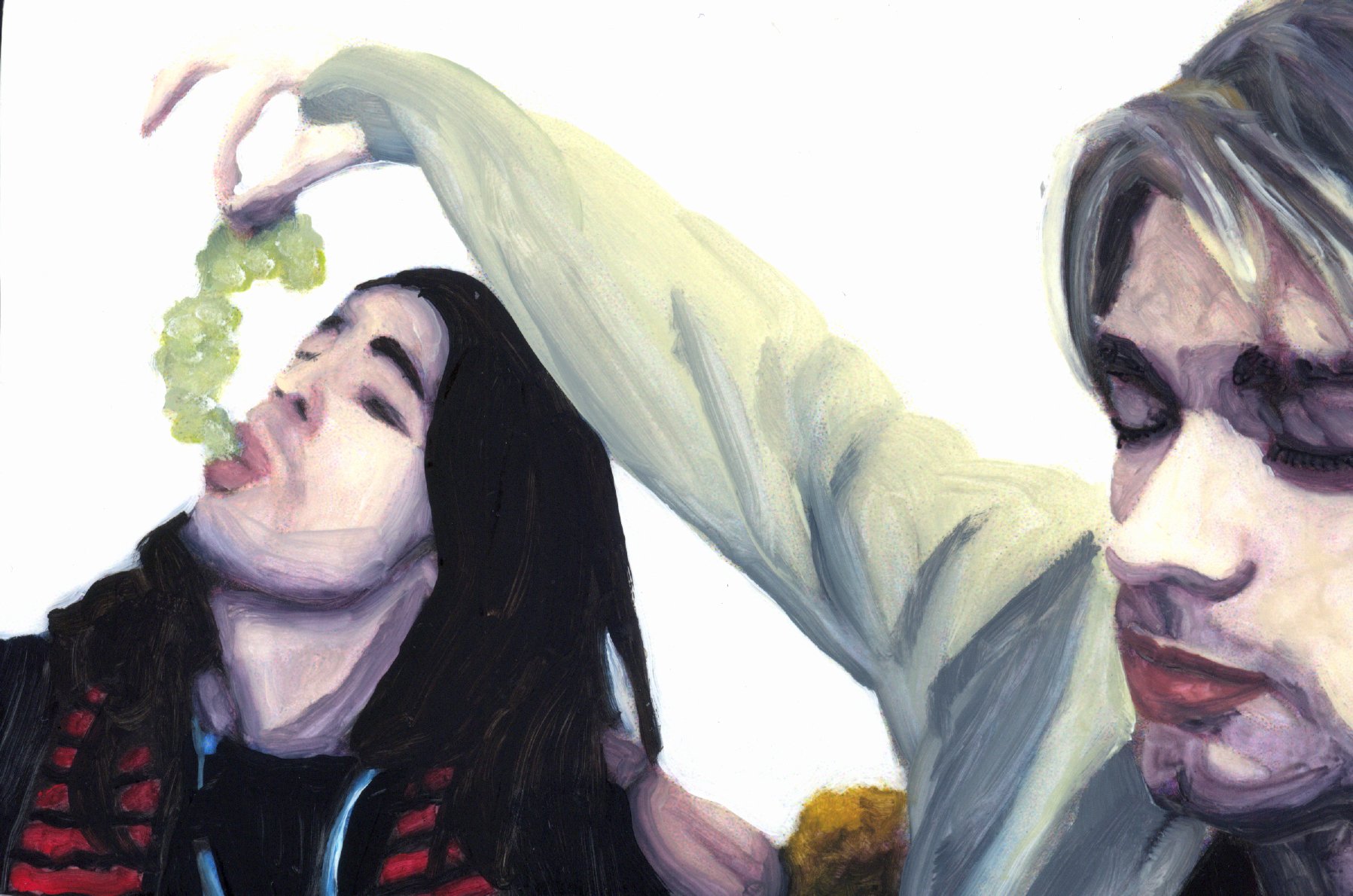 Kurt Cobain feeding Dave Grohl grapes - SOLD