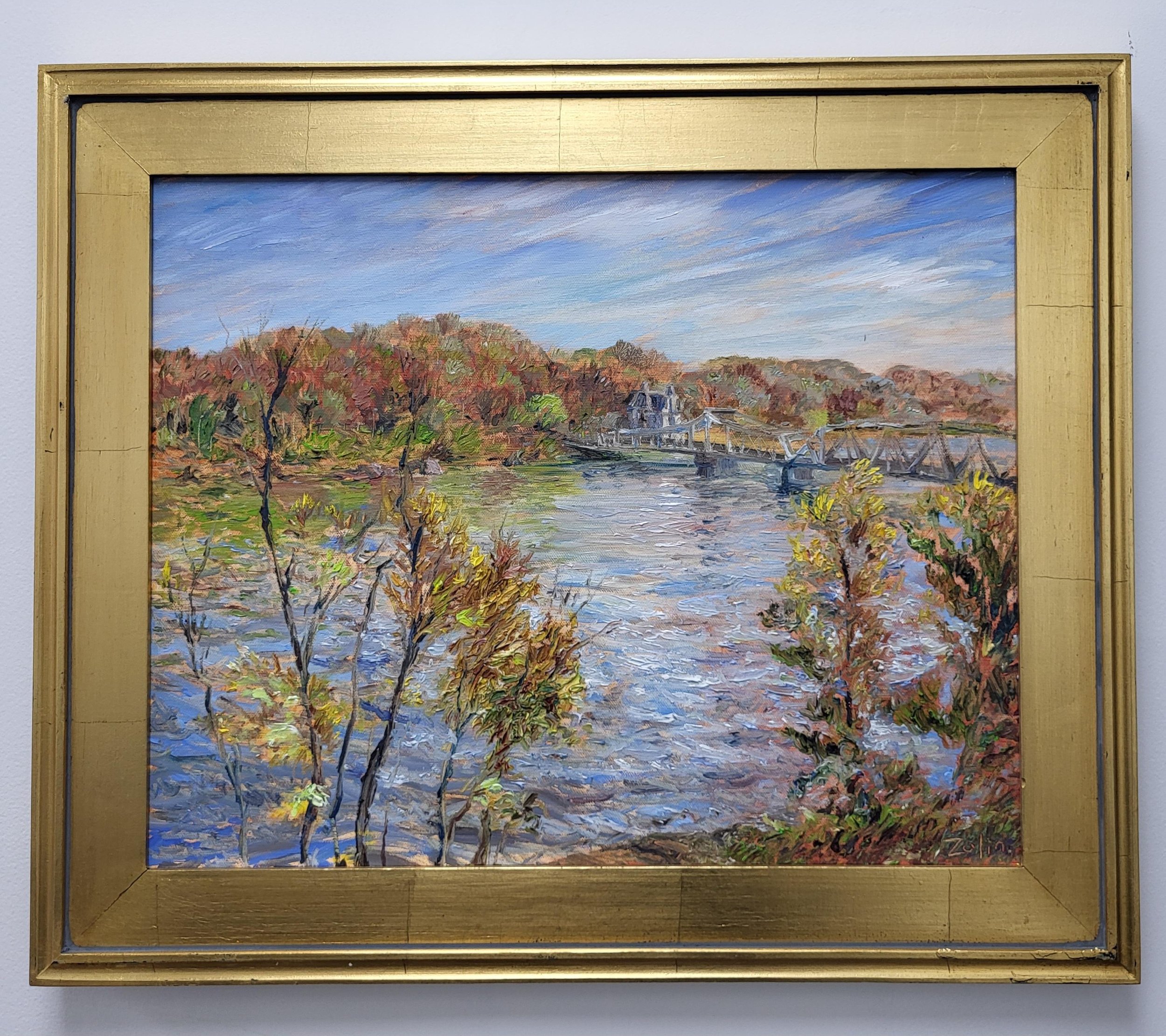 Swing Bridge in Autumn