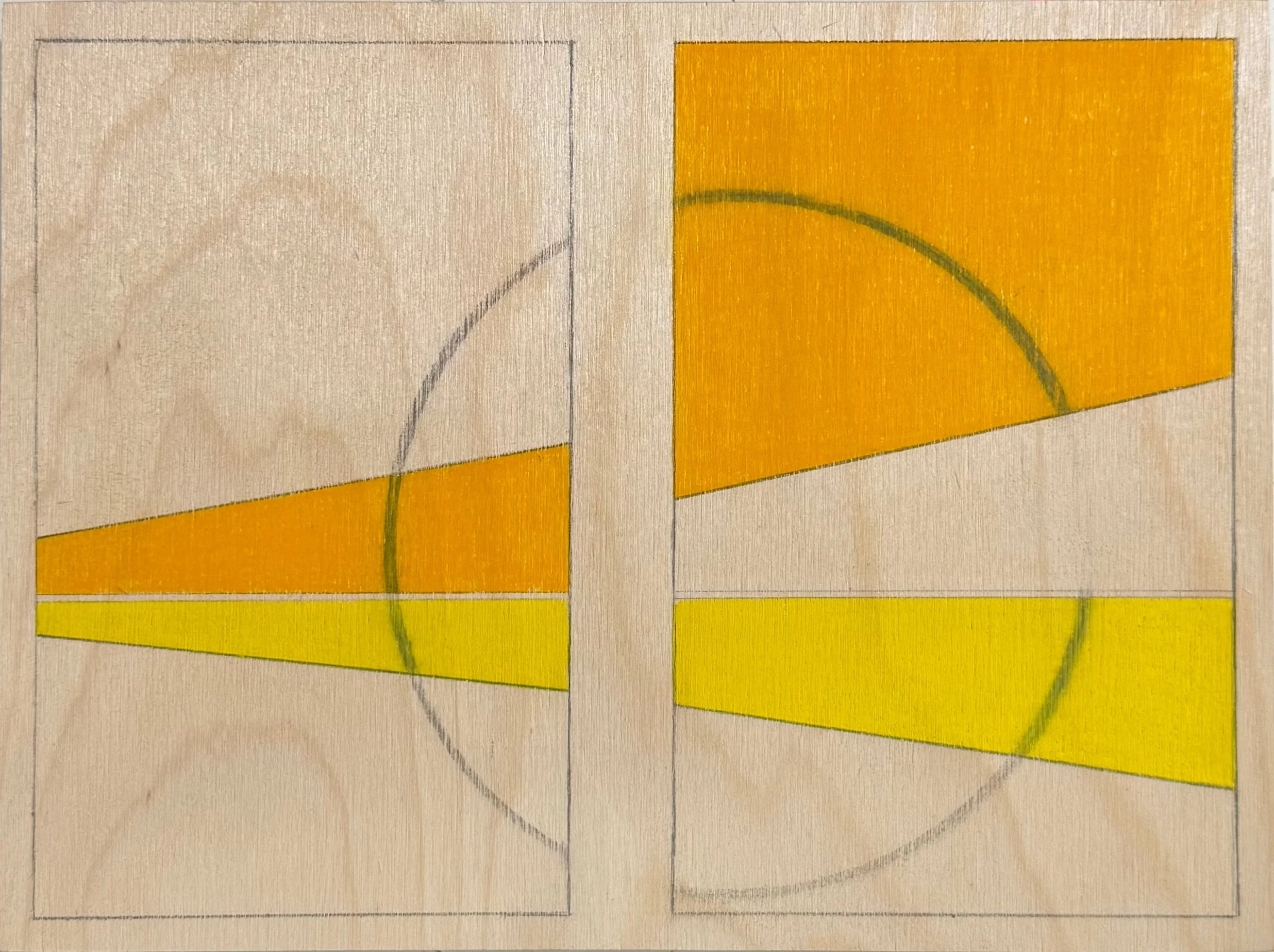Untitled (Small Yellow and Orange Composition)