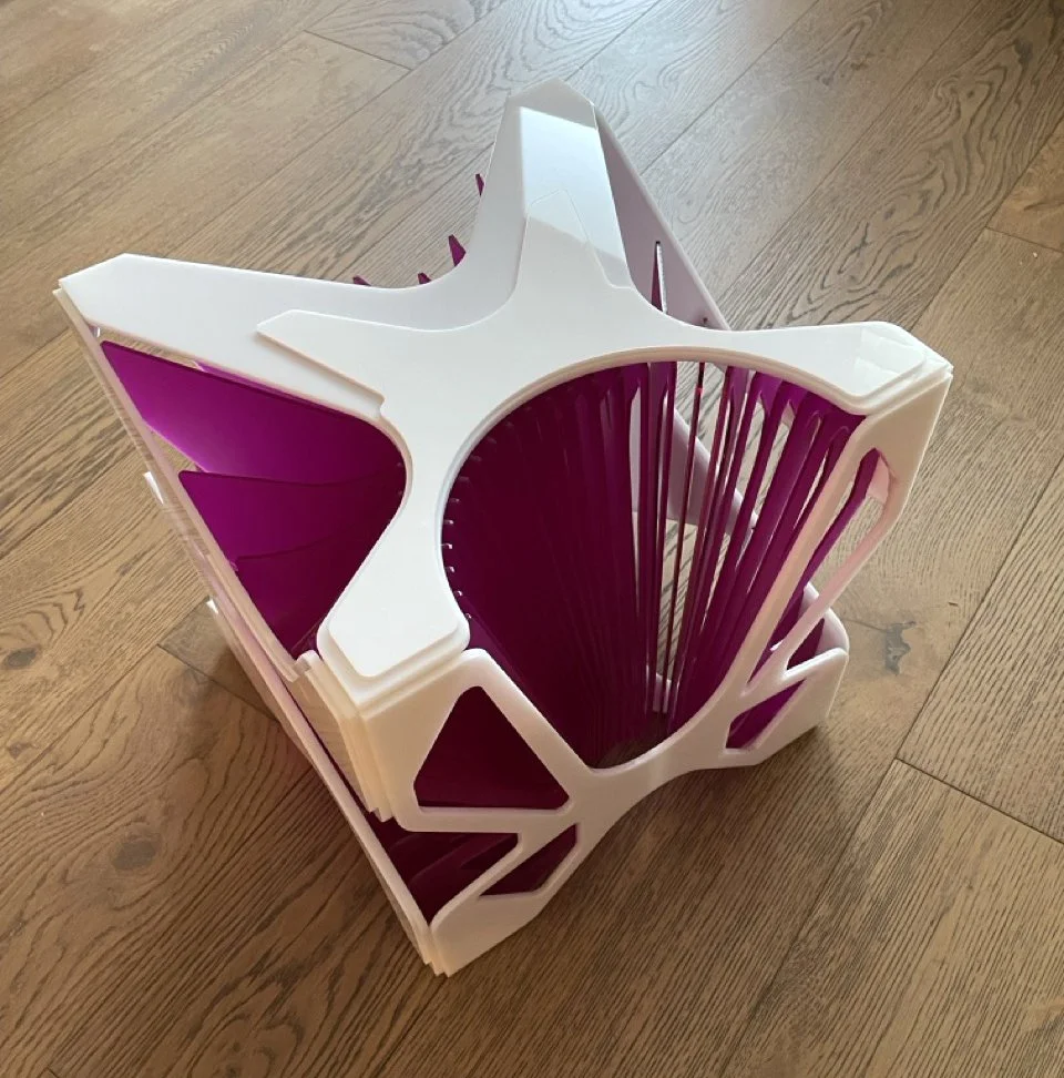 Radial ND Cube (Fuchsia)