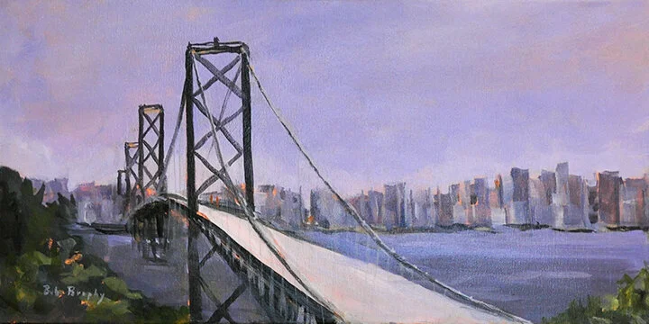 “The Bay Bridge” acrylic
