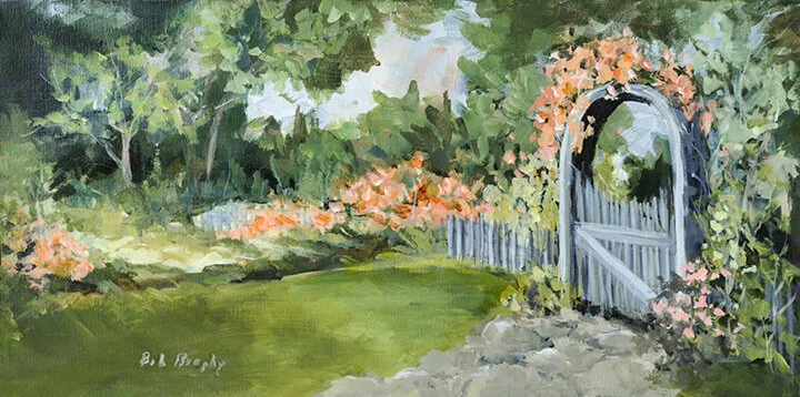 “The Garden Gate” acrylic
