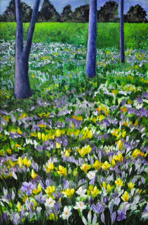 “Focus on Crocus” acrylic