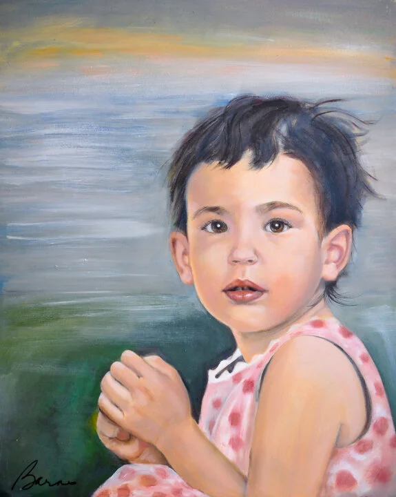 “Maya” oil painting by Molly Barnes