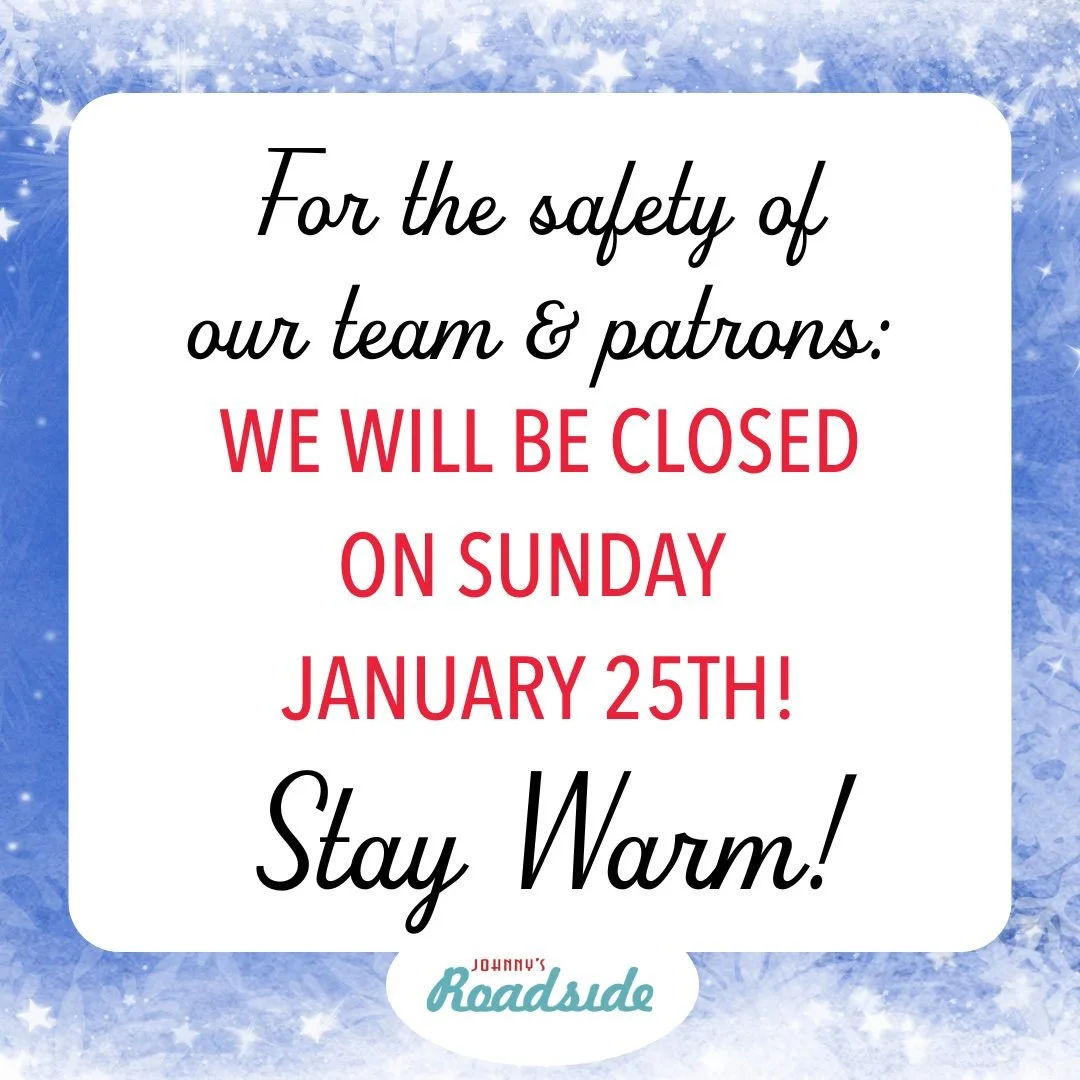 We will be closed tomorrow due to the incoming Winter Storm - stay safe &amp; warm ❄️