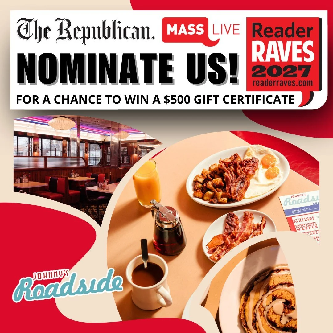 🏆 Reader Raves 2027 nominations are now open!
From hearty breakfasts to classic diner favorites and milkshakes, if Johnny's Roadside Diner is one of your favorite local spots, we'd be honored to have your nomination.
Thank you for your support and f