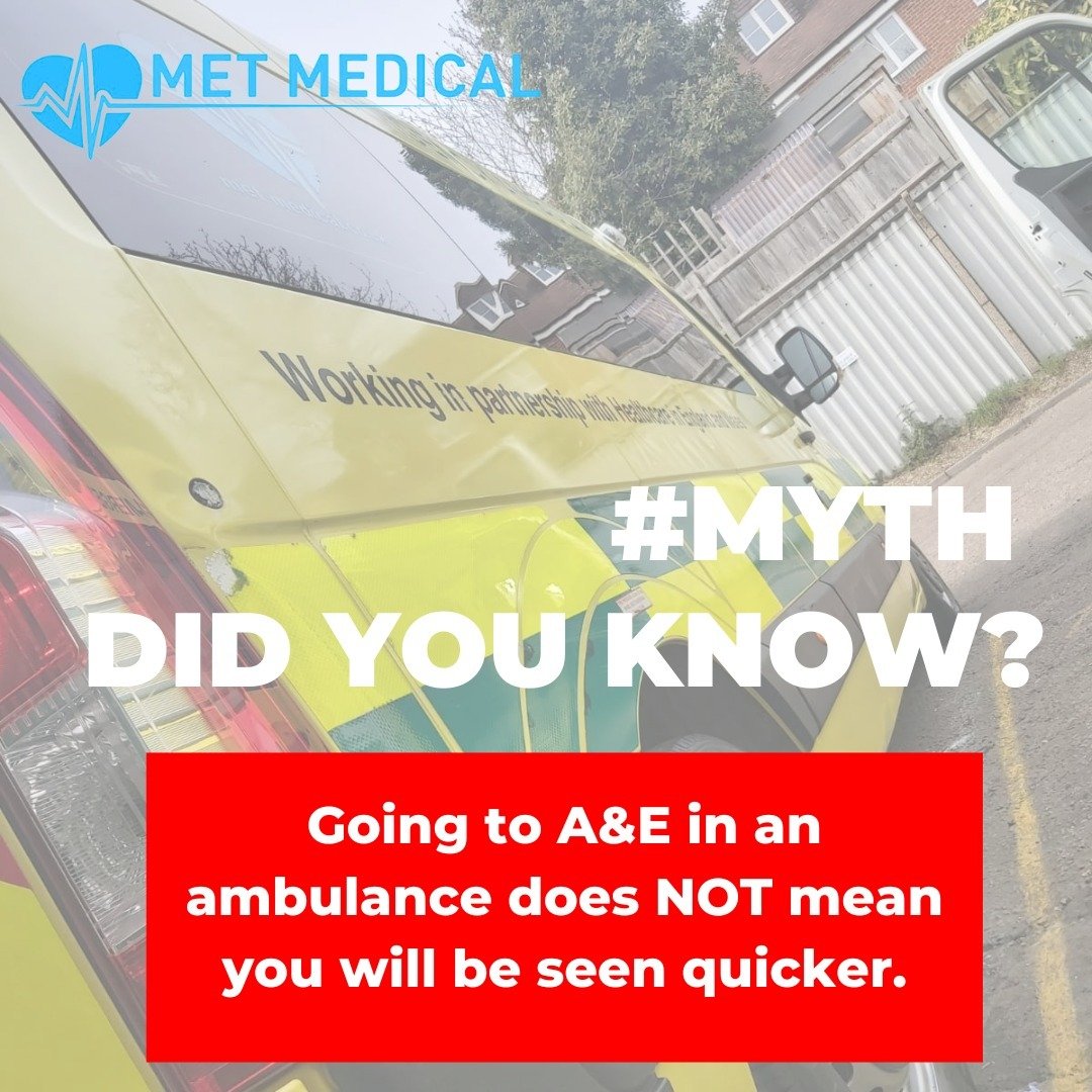 Unless you are critically unwell, going to hospital in an ambulance does not mean you will be seen quicker. On arrival to hospital, you will be entered into the same triage system as the patients waiting outside the front of the hospital. 

#MythBust