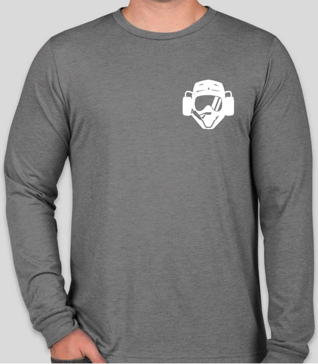 Trail Party "Helmet" LS Ride shirt (grey)