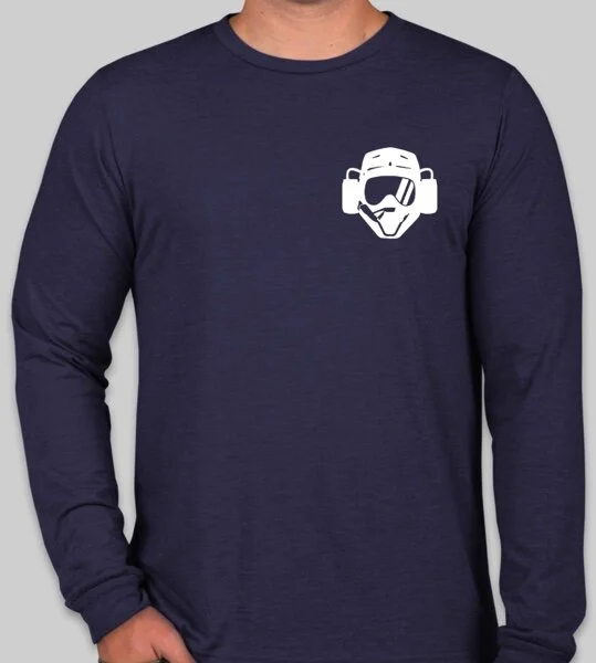 Trail Party "Helmet" LS Ride shirt (Navy)