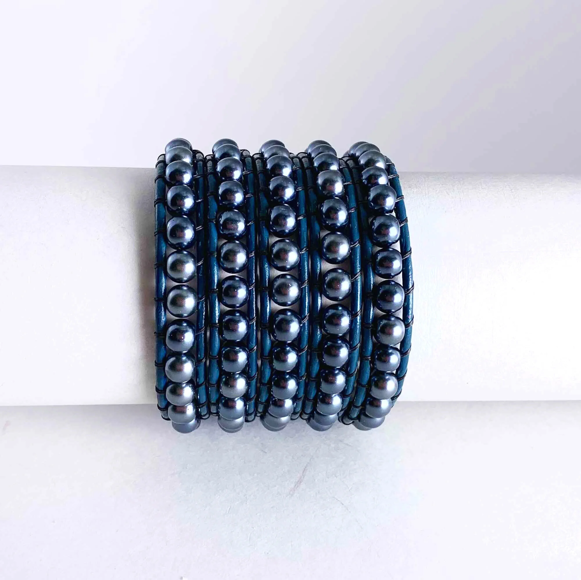 Truly Teal Leather Wrap by Willamy Collection
