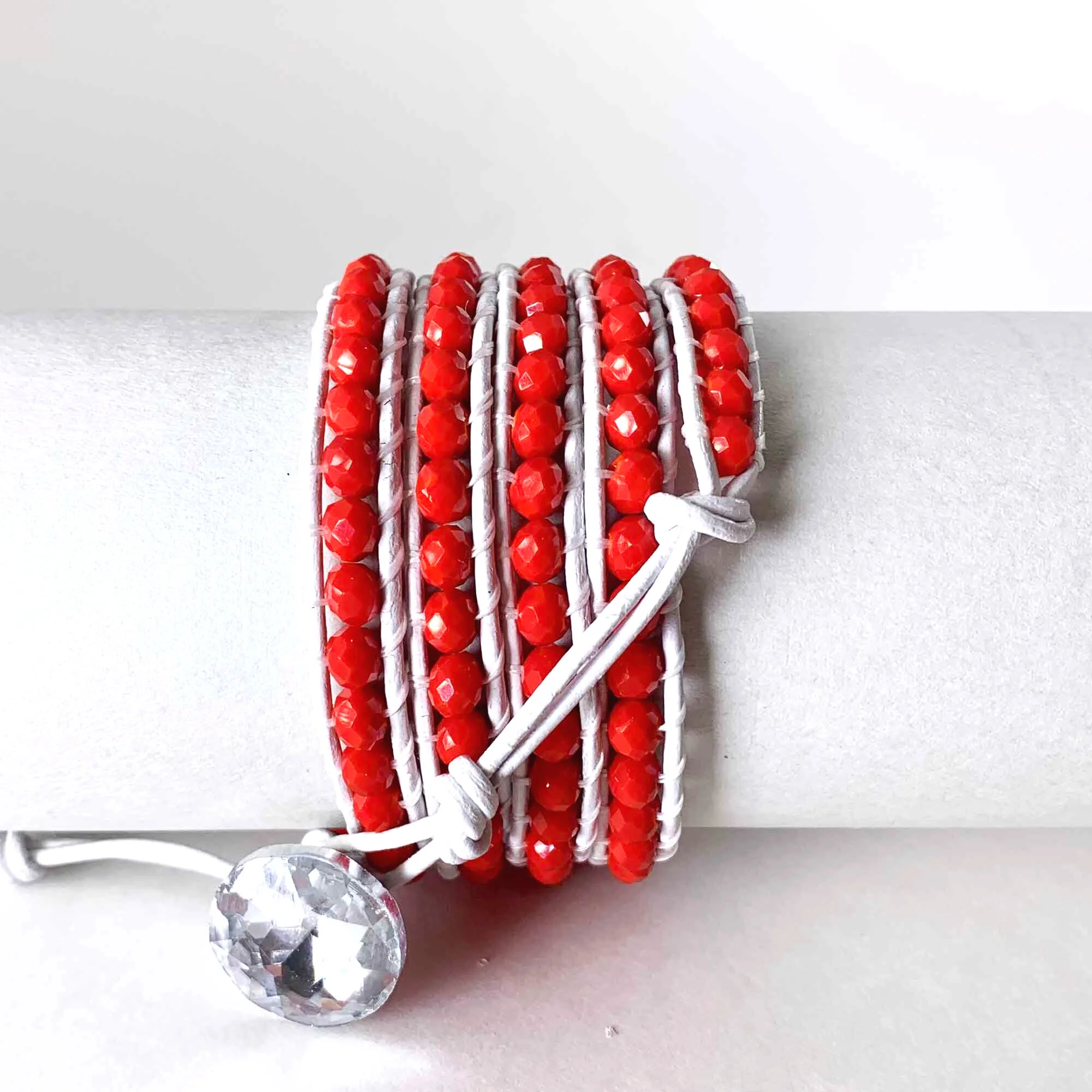 Ruby Leather Wrap by Willamy Collection