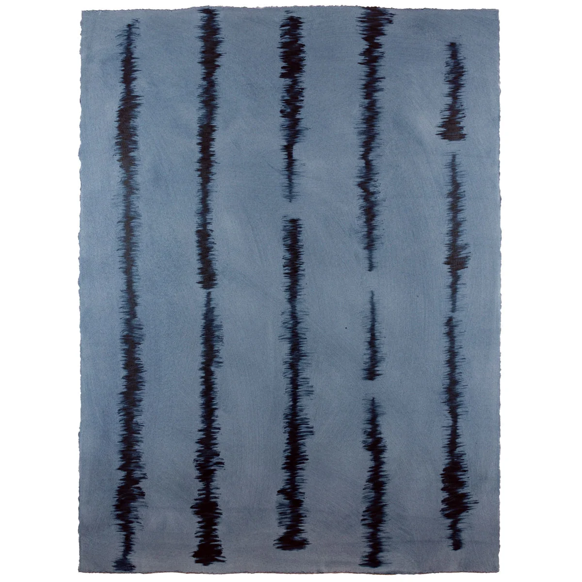 Good Vibrations hand painted sheet wallpaper in Indigo-Indigo (blue-blue) | by Sarah and Ruby | Made in California