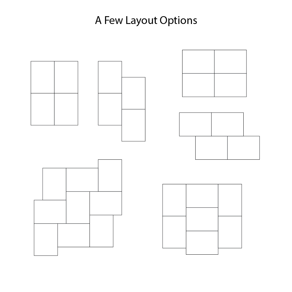 Handmade sheet wallpaper offers a multitude of layout options. Be creative!