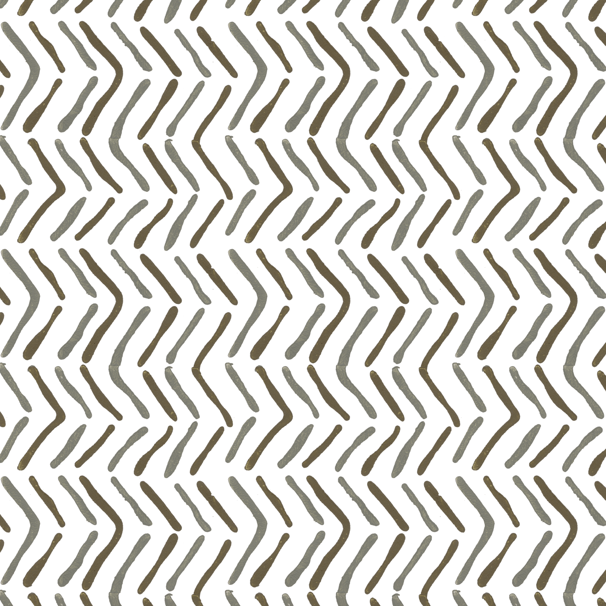 Off the Beaten Path Hand Block Printed Wallpaper in Stone (gray, brown) | by Sarah and Ruby | Modern design, made with traditional artisan techniques.