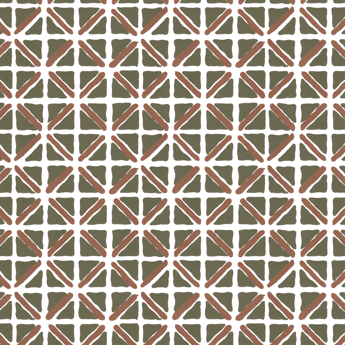 On Track in Chocolate (brown) | Hand-block print wallpaper by Sarah & Ruby | www.sarahrubydesign.com | Traditionally hand printed. Striking modern design.