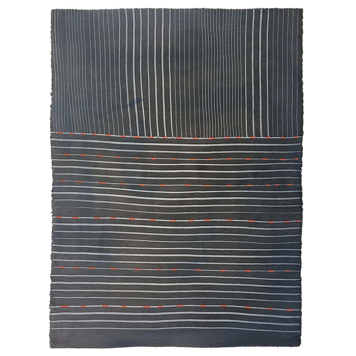 Tessere Rust Abstract Painting on Paper