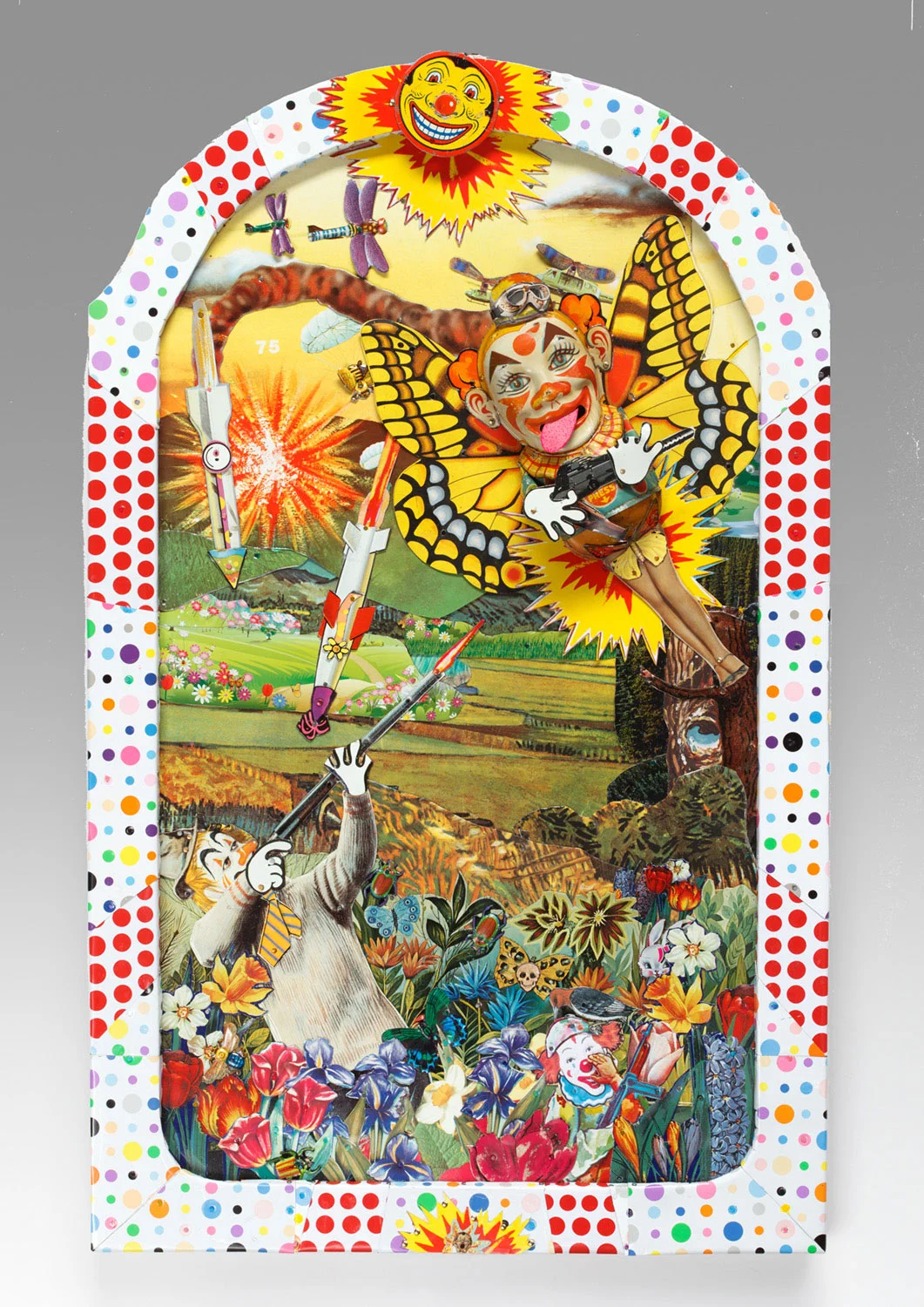 Clown on Clown Violence 27”l x 16.75”w x 2”d
