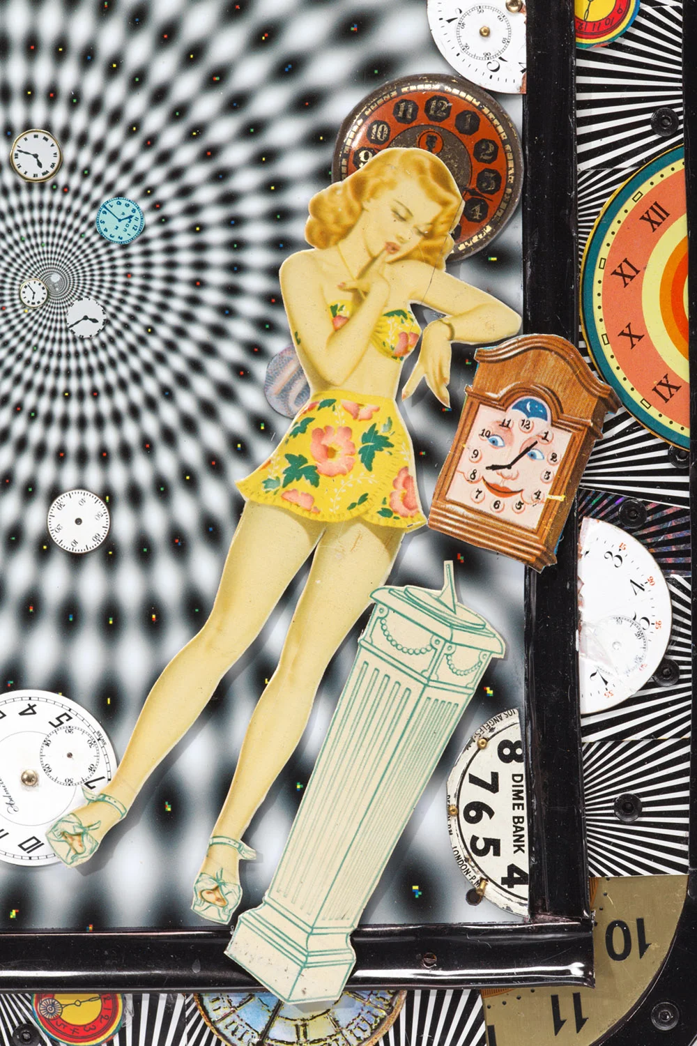 Detail: Does Anybody Really Know What Time it is 19”l x 13”w x 1”d