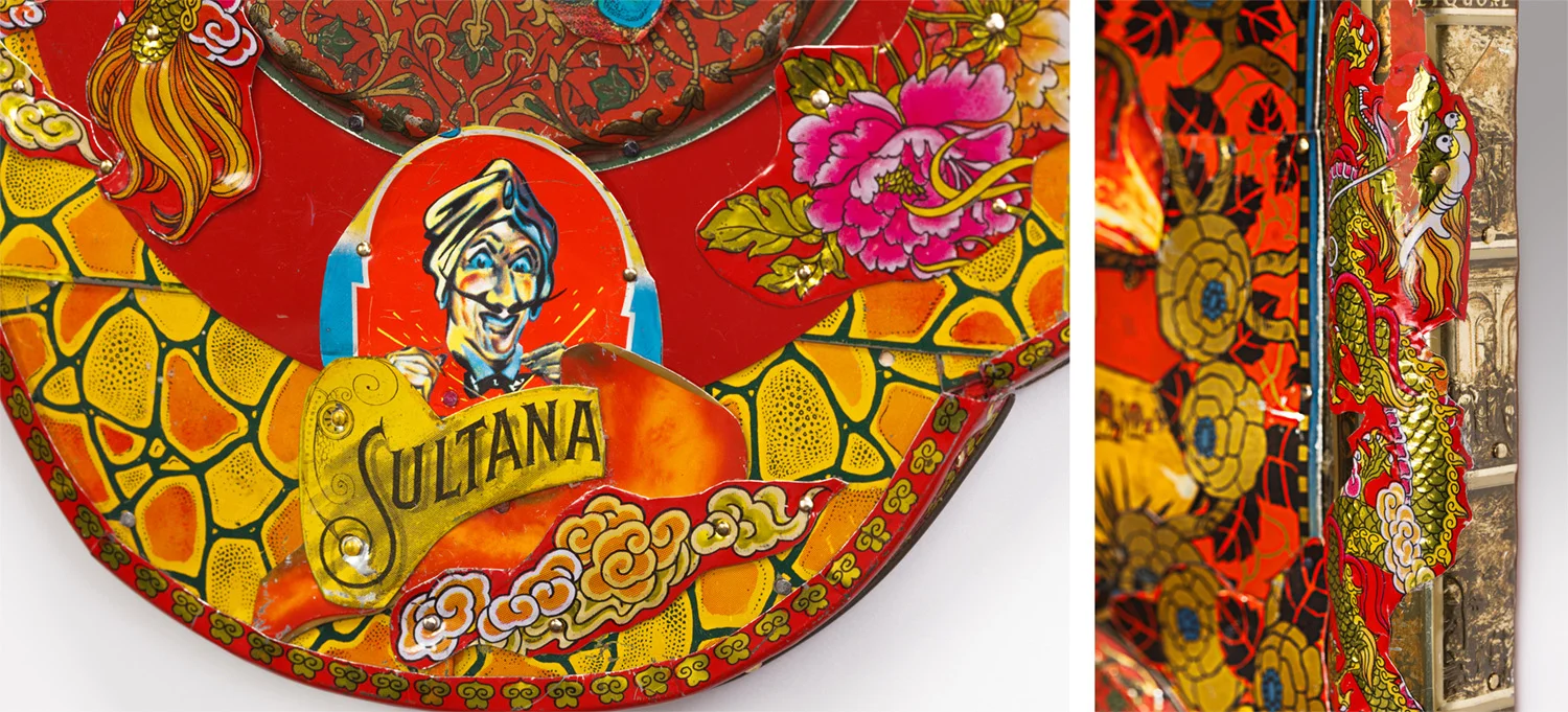 Detail: Sultana The Fire Eater 22”l x 11”w x 1.75”d