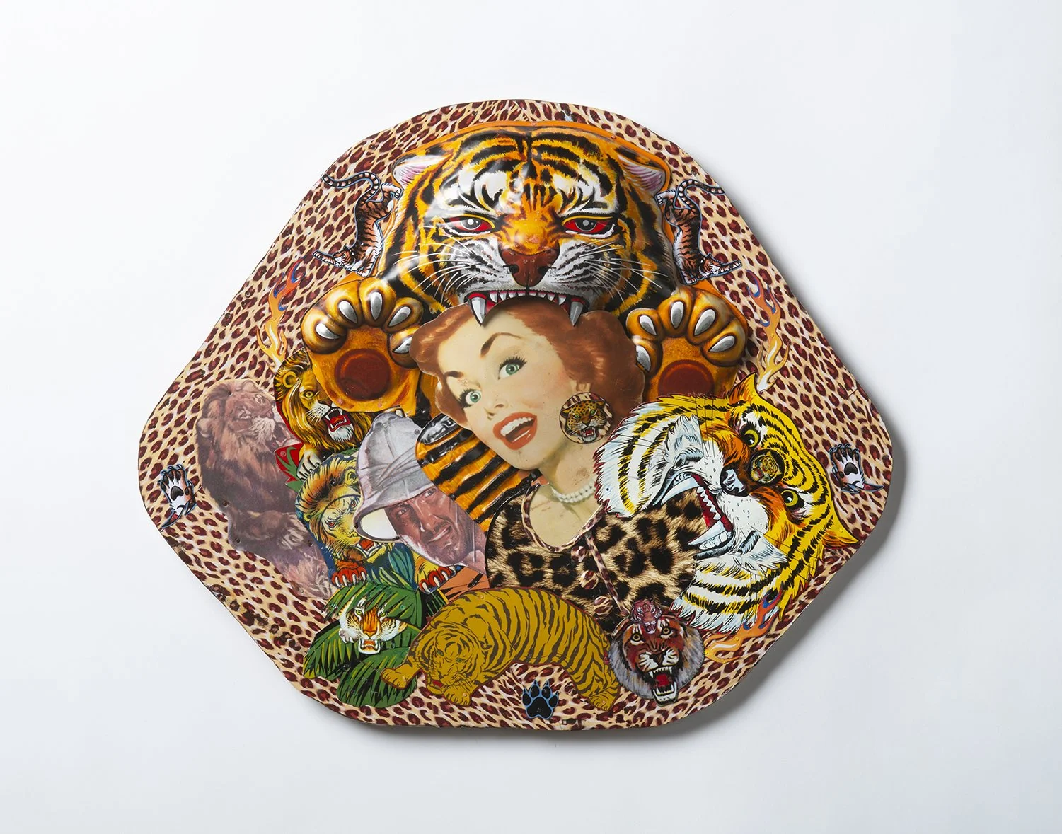   Here Kitty, Kitty  19” h x 23” w x 4” d 