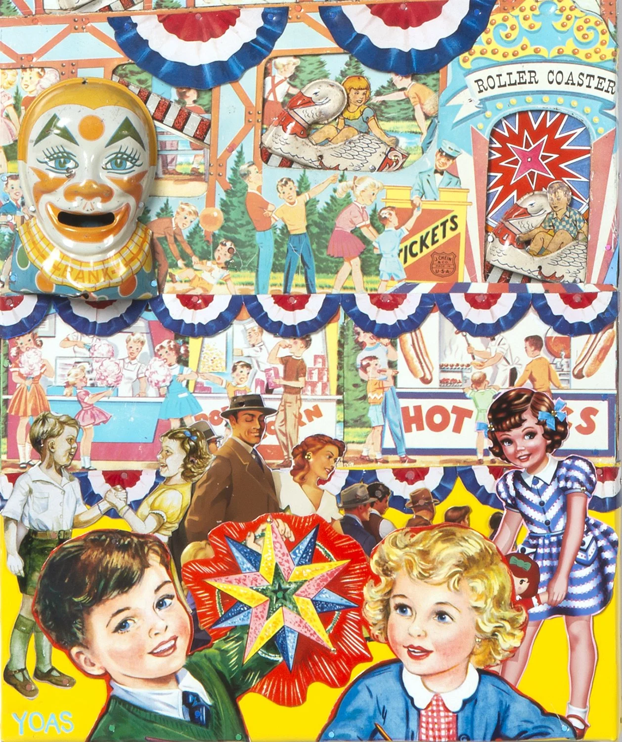   Detail 1: Neighbors, Triptych Fairground  