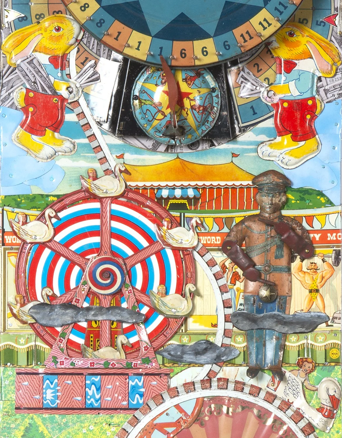   Detail 2: Neighbors, Triptych Fairground  