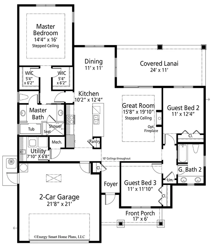 House Floor Plans 3 Bedroom 2 Bath