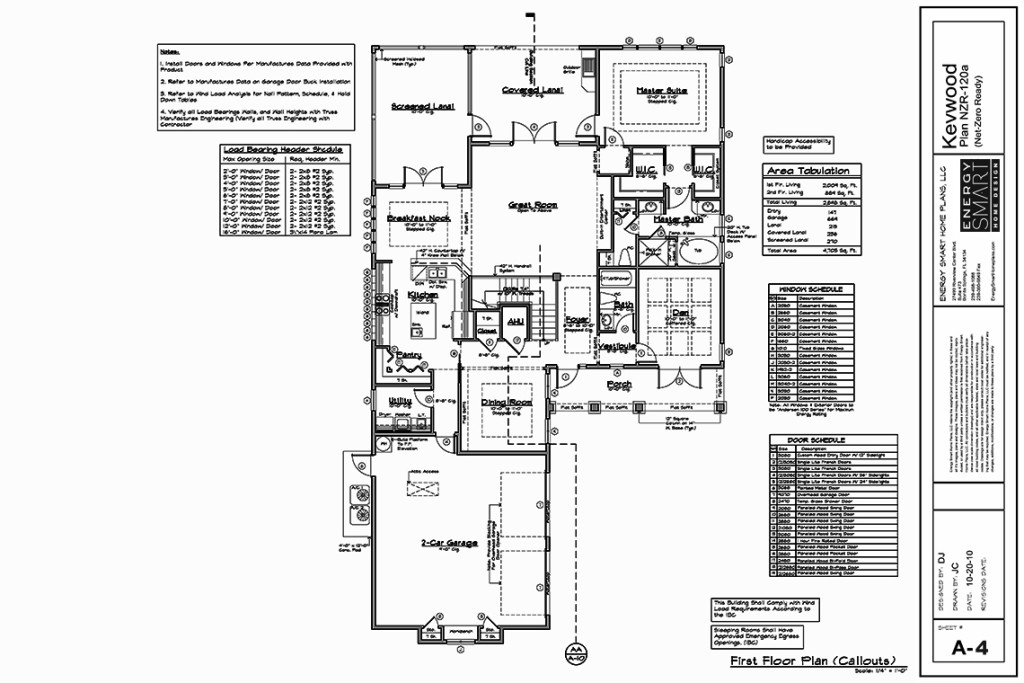 FLOOR PLAN DIMENSIONS/CALLOUTS