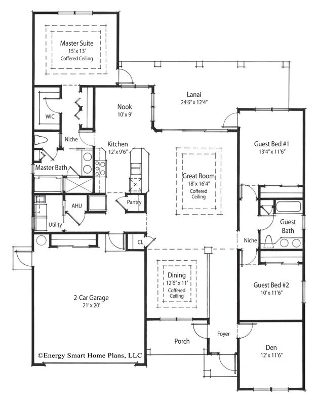 Woodruff House Plan 114 3 Bed, 2 Bath 1,980 sq. ft. — Wright