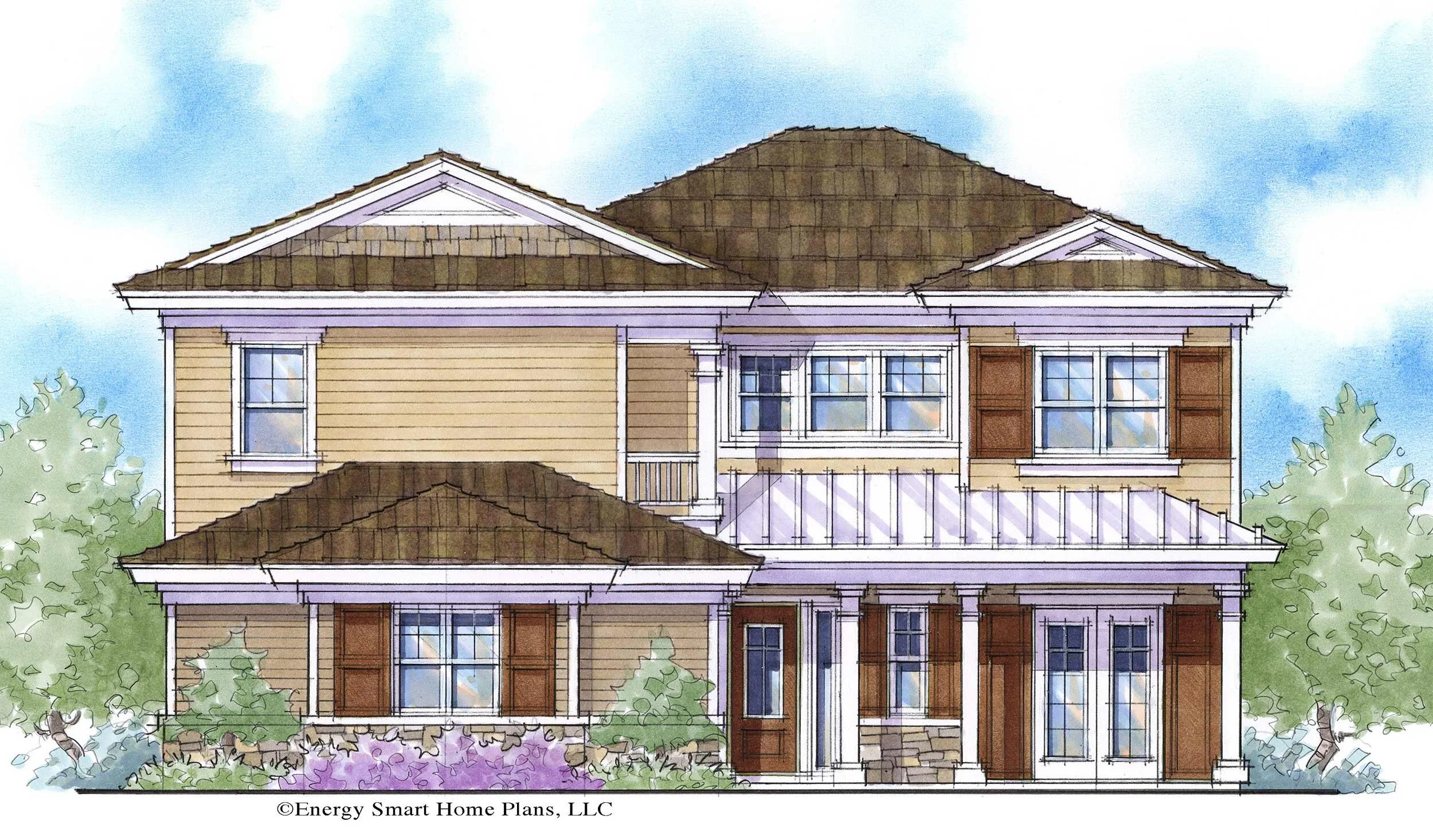 Fleetwood House Plan 120b 4 Bed, 4 Bath 3,368 sq. ft. — Wright Jenkins Custom Home Design
