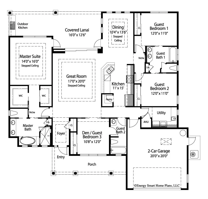 House Floor Plans 4 Bedroom 3 Bath