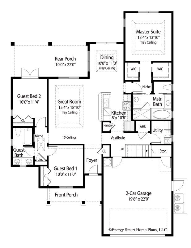 Livingston House Plan 135 4 Bed+Bonus, 3 Bath 2,264 sq. ft