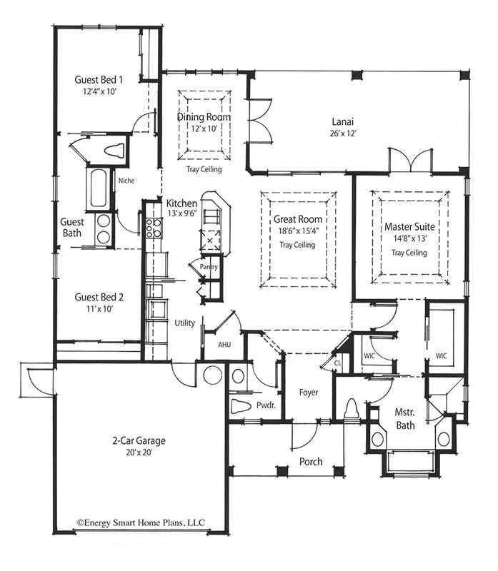 Newberry House Plan 105 3 Bed, 2.5 Bath 1,660 sq. ft. — Wright Jenkins Custom Home Design