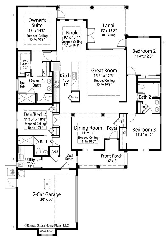 Burdy House Plan 212 4 Bed 3, 4 Bed 2 Story House Plans