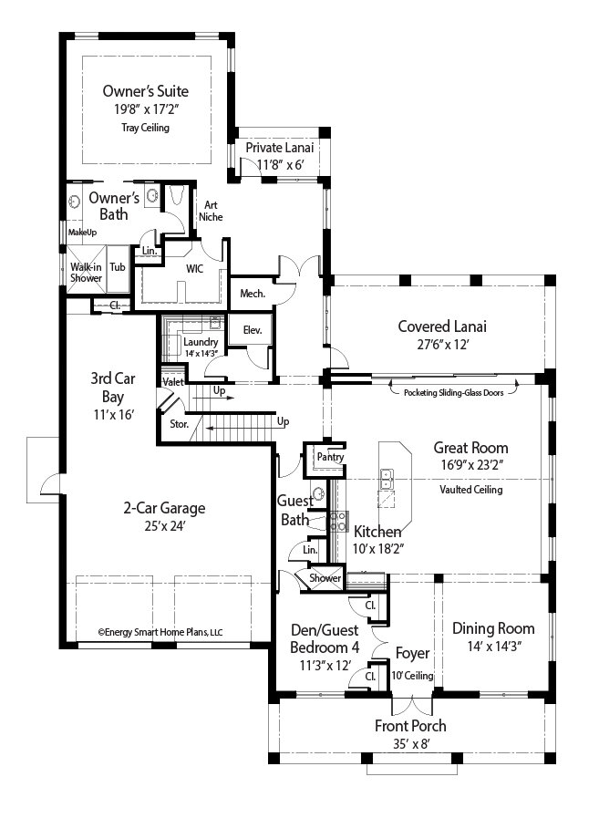 Old Florida Style In Naples Wright Jenkins Custom Home Design Stock House Floor Plans - Narrow Lot House Plans With Tandem Garage Old Florida Style In Naples Wright Jenkins Custom Home Design Stock House Floor Plans - Narrow Lot House Plans With Tandem Garage
