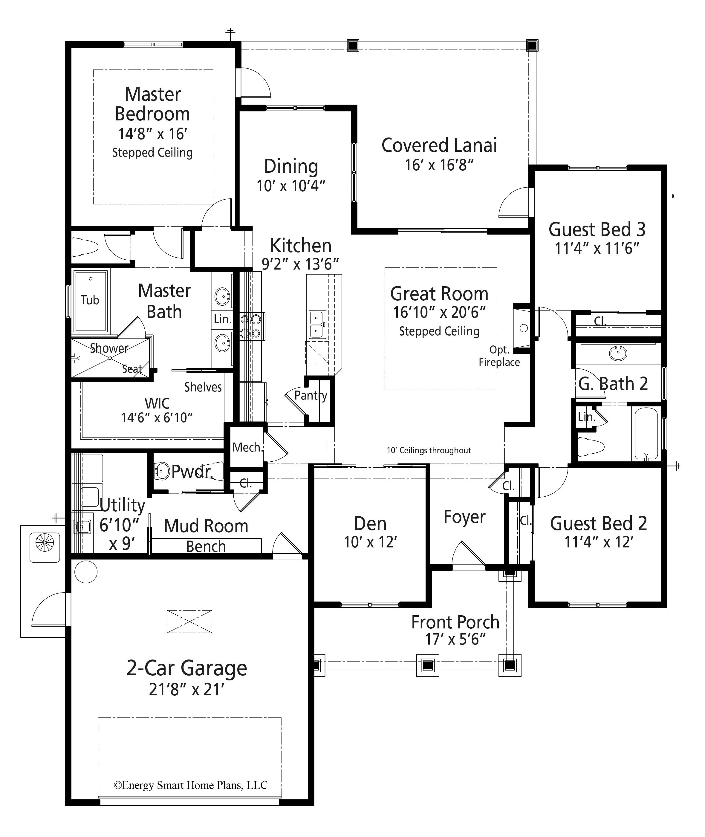 Kestrel House Plan 513 3 Bed, 2.5 Bath 2,138 sq. ft. — Wright