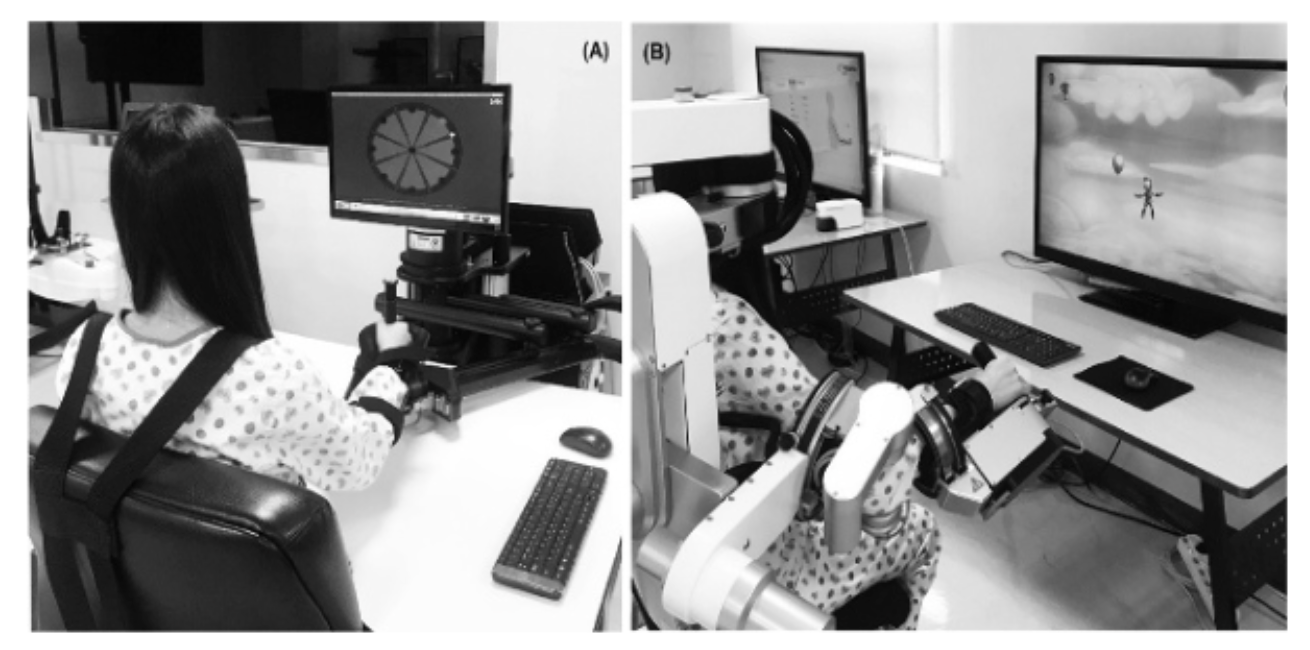 Lee 2020 - Comparisons between end-effector and exoskeleton rehabilitation robots regarding upper extremity function among chronic stroke patients with moderate-to-severe upper limb impairment