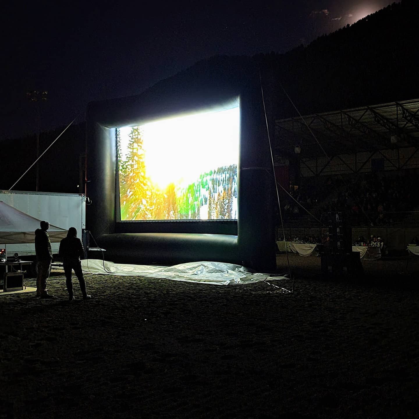 Need an outdoor movie night?  We can do it!