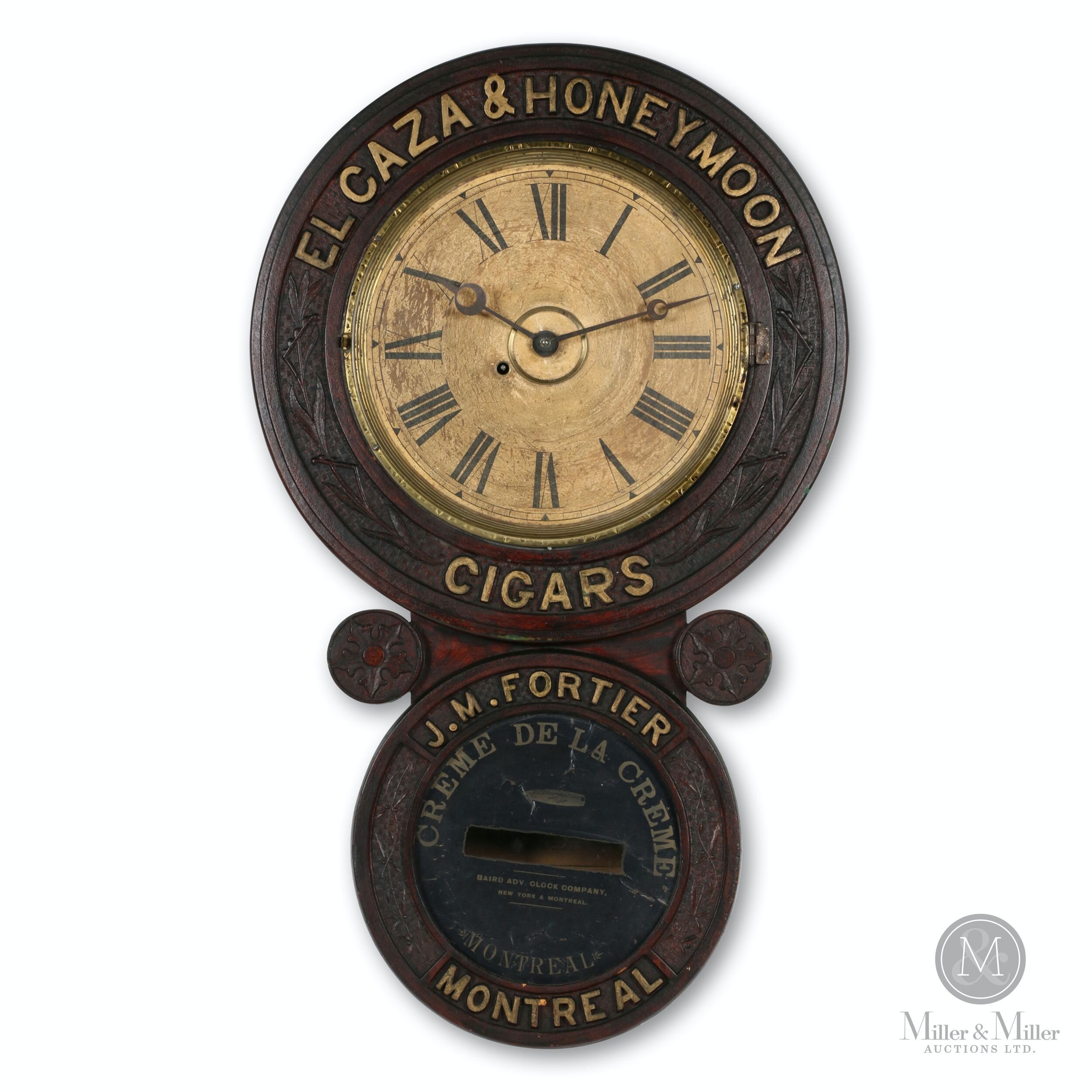 Baird Cigar Advertising Clock