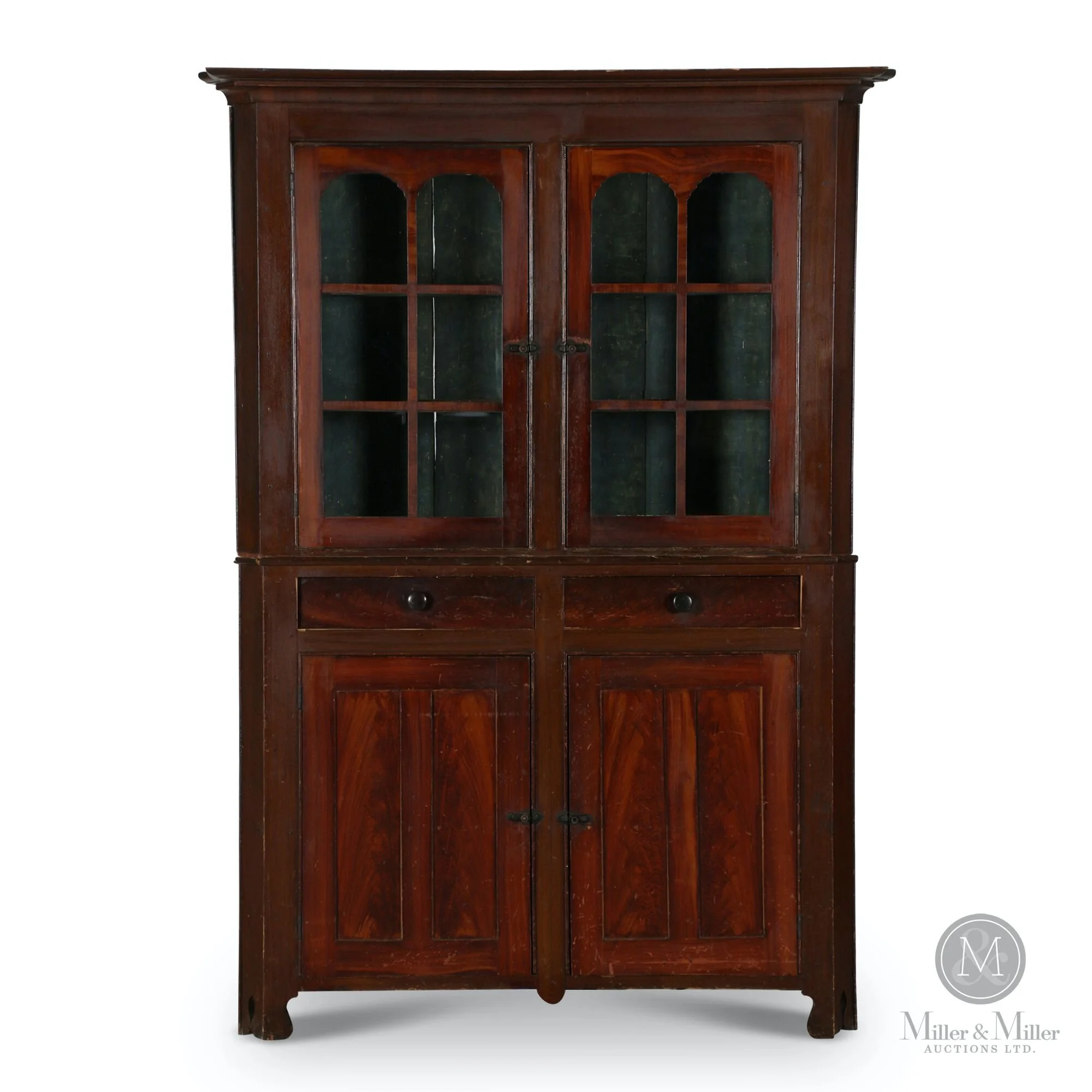 Waterloo County Painted Pine Corner Cupboard