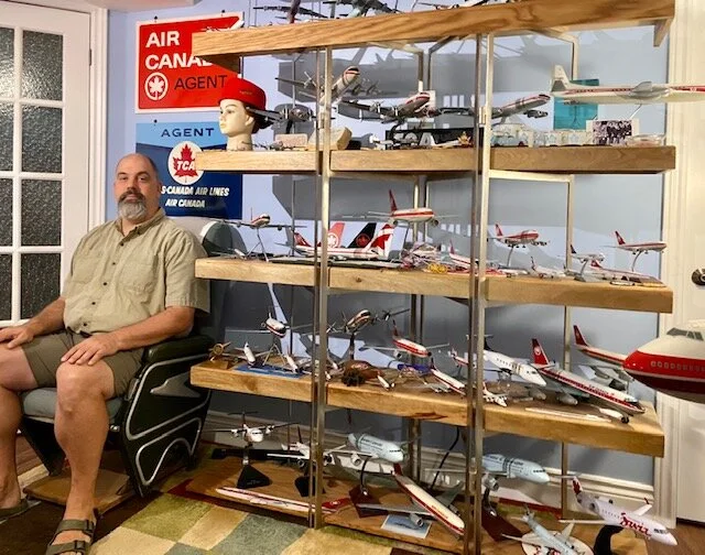 Jordan’s collection of over 340 pieces includes mostly rare, vintage models of commercial aircraft, but also aviation-related signs, plaques, and other items.&nbsp;