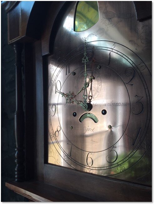 An early Ontario Charles Clinkunbroomer clock.