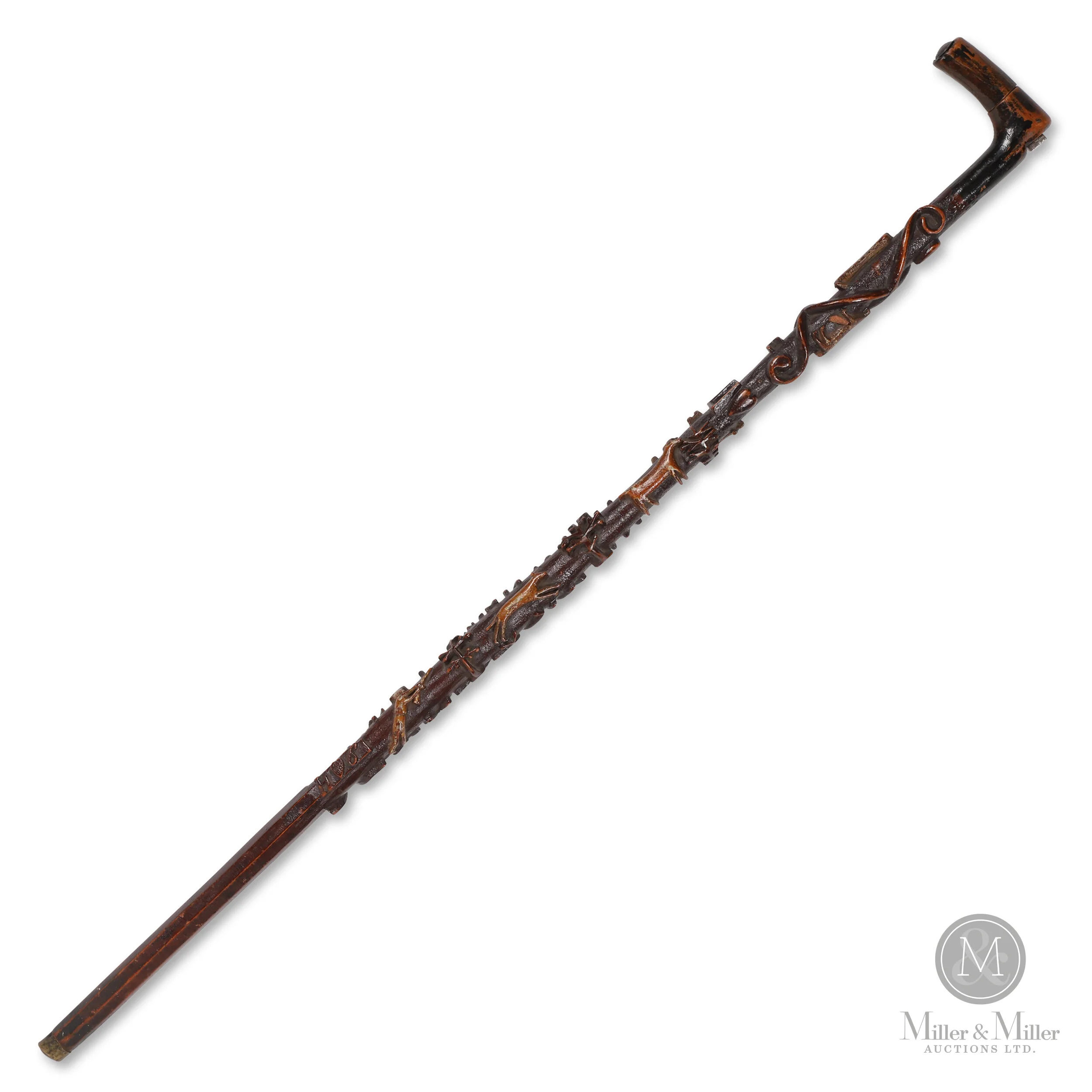 Allegorical walking stick from North Bay