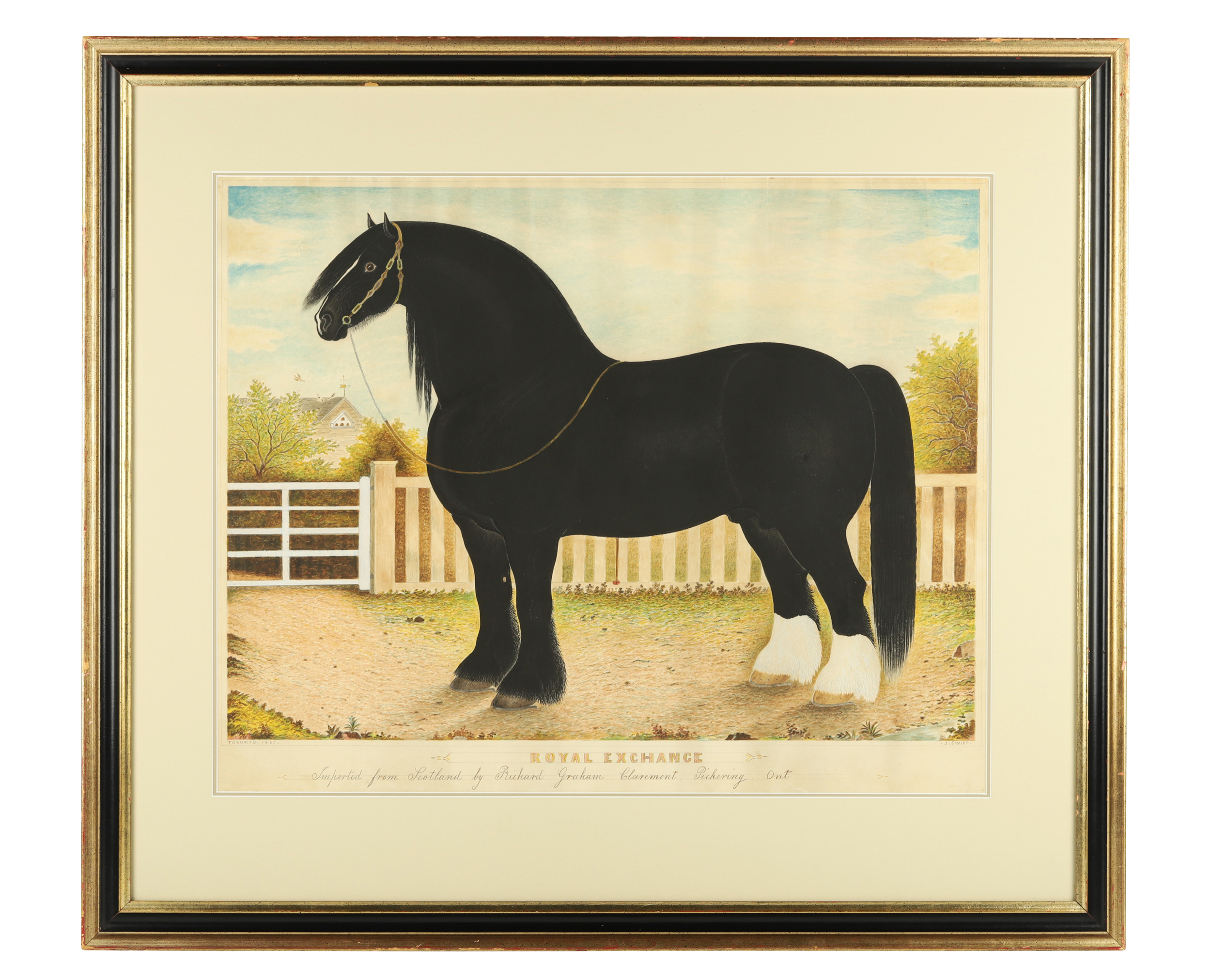 ‘Royal Exchange’ by Joseph Swift is offered as lot 305 in Miller &amp; Miller’s October 9th auction.