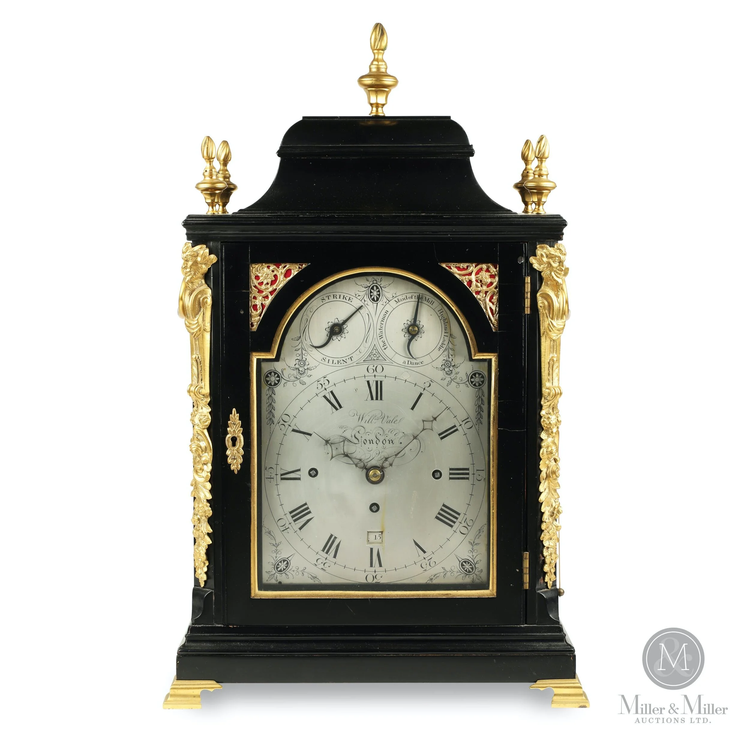 This William Vale, English Musical Bracket Clock is offered as lot 217 in the sale.