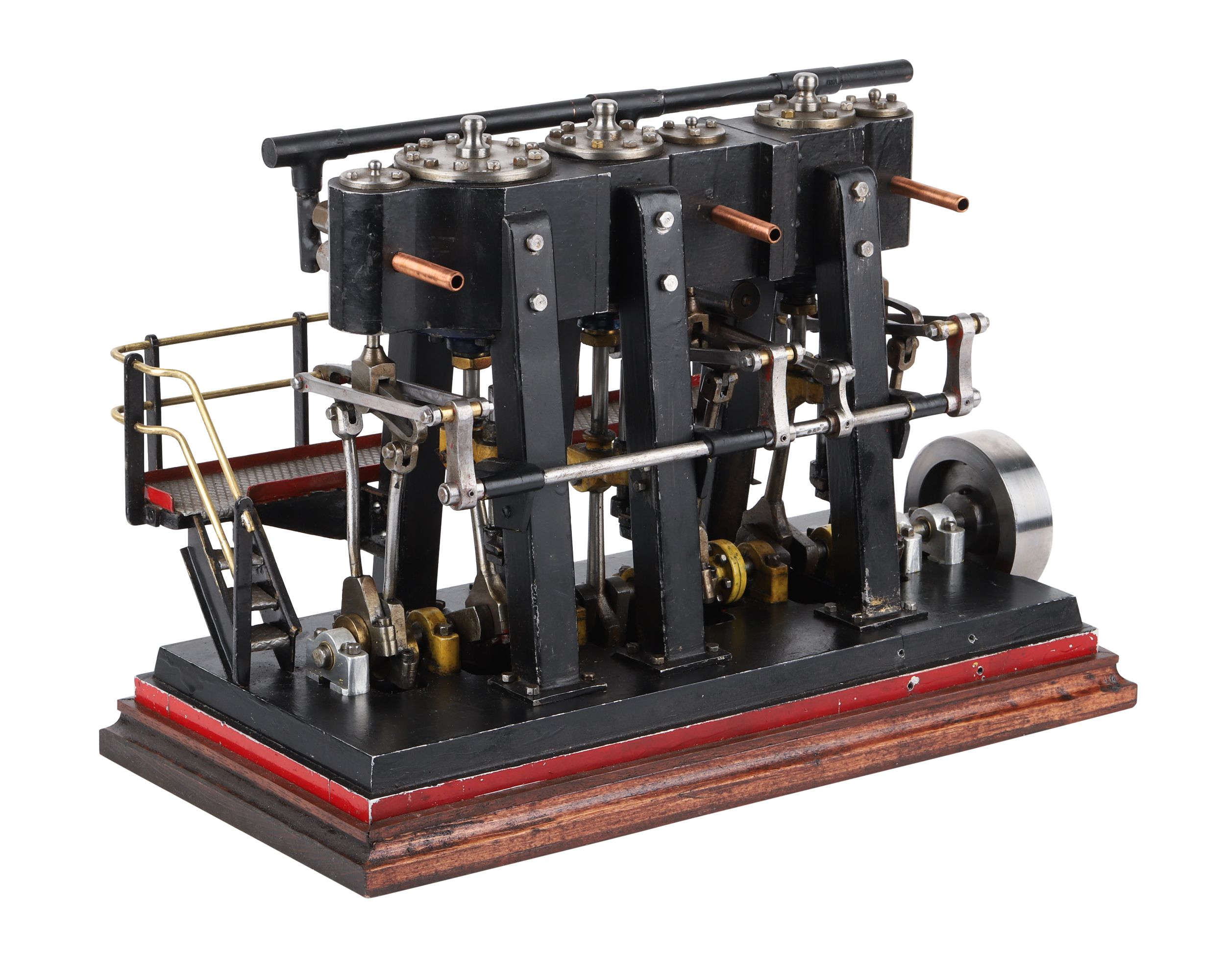 Lot 171: 3 Cylinder Model Marine Engine Room with Catwalk