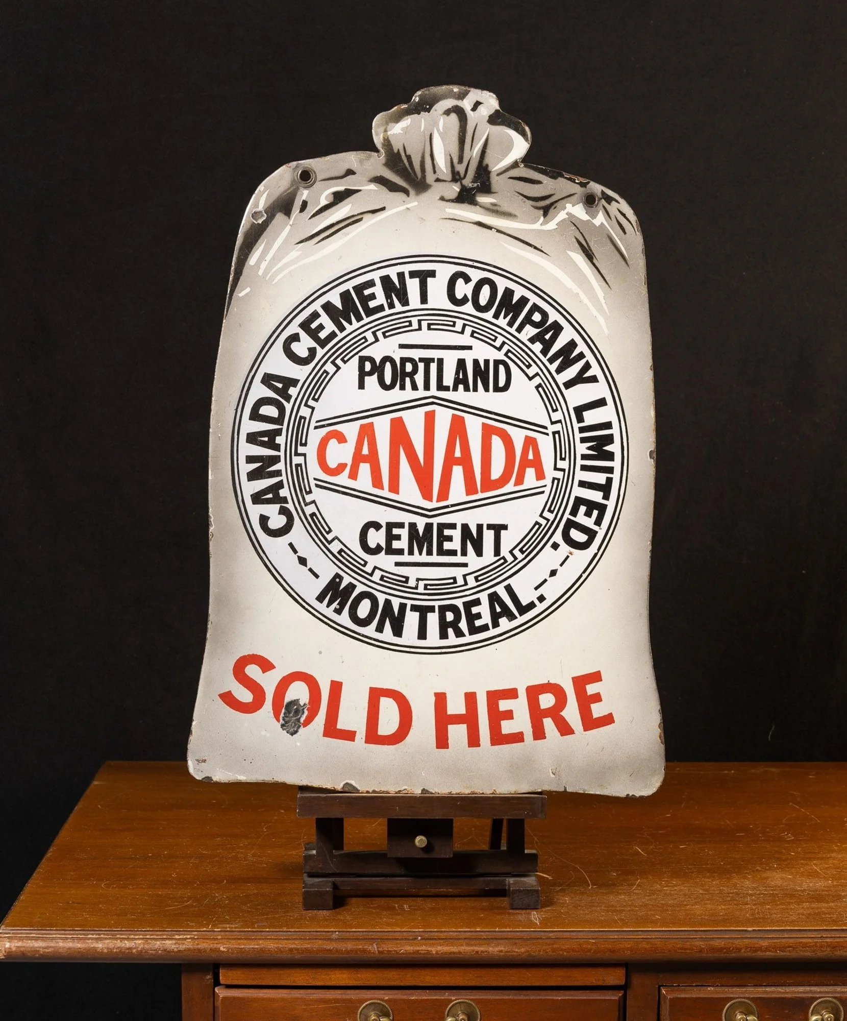 Lot 1265 - Canada Cement Concrete Bag Sign