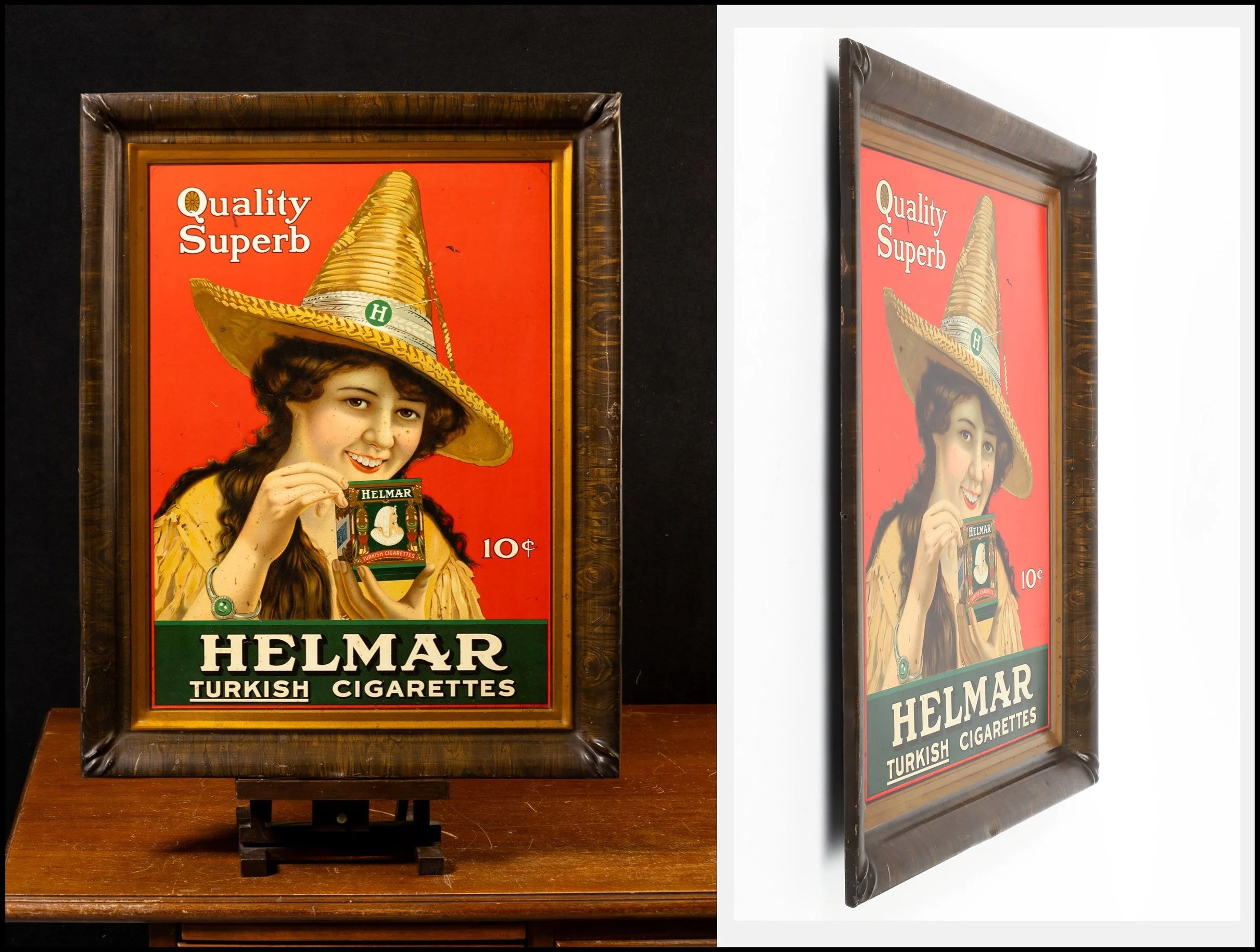 Lot 1067 - Helmar Turkish Cigarettes Sign