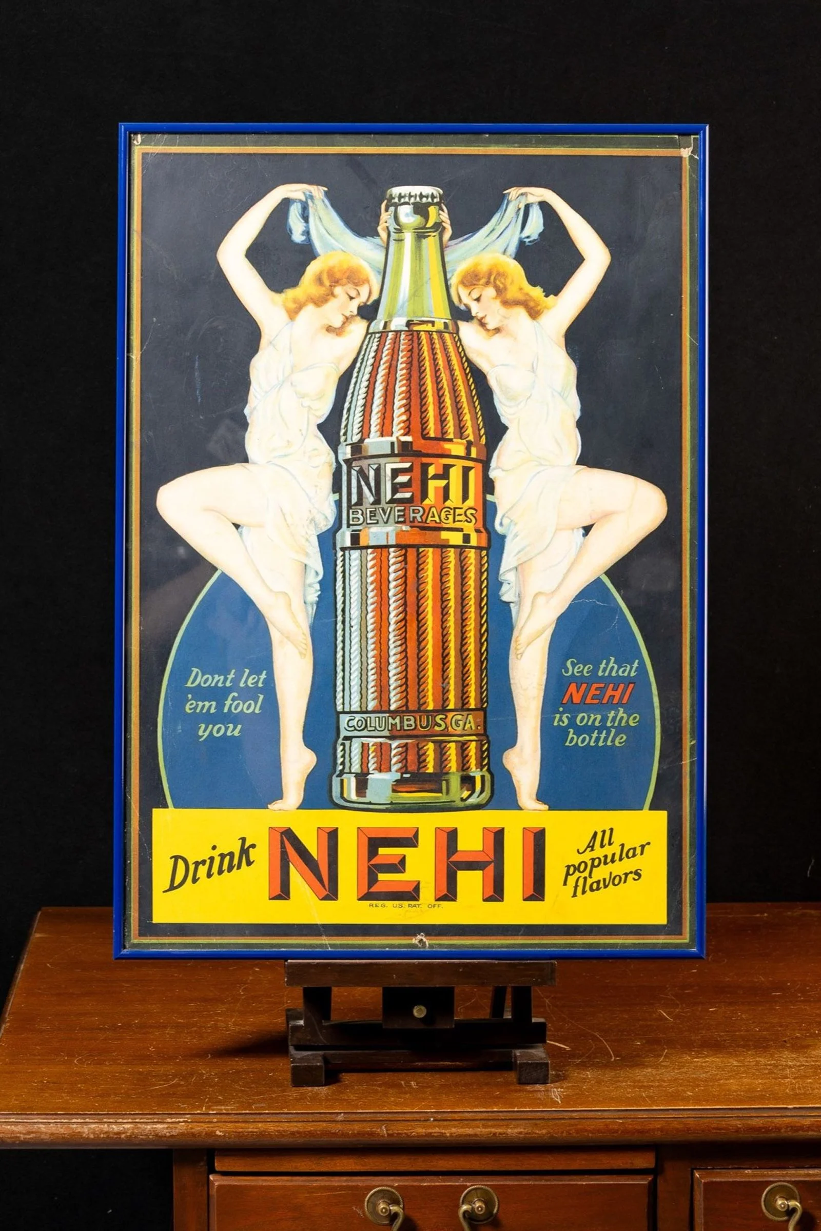 Lot 1018 - Nehi Beverages Lithographed Poster
